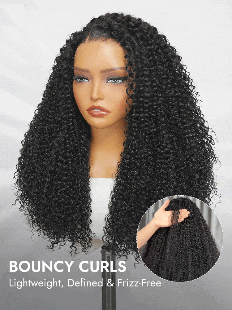 Bouncy Curly Glueless Lace Wig