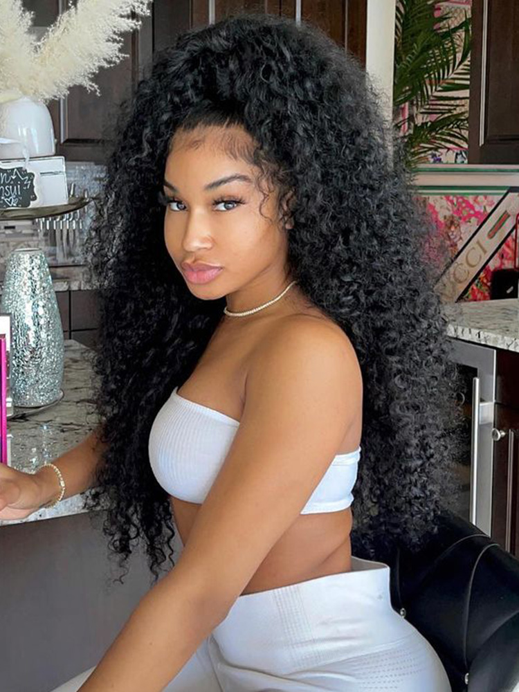 Bouncy Curly Ponytail Hair