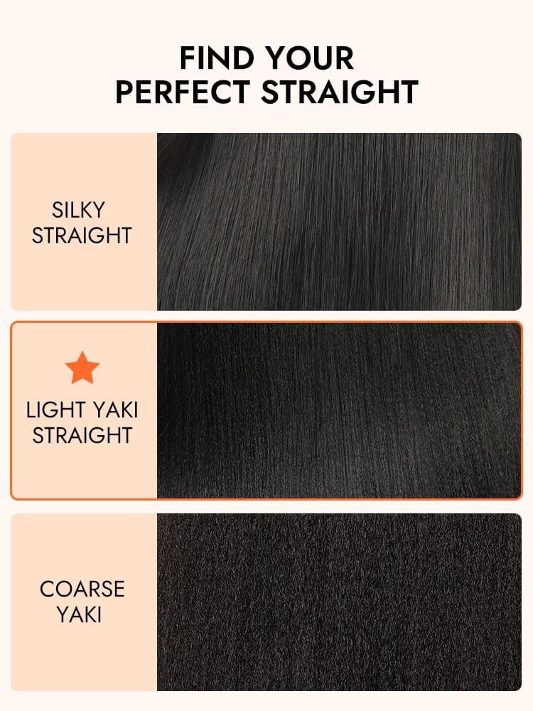 Layered Cut Light Yaki Straight Wig