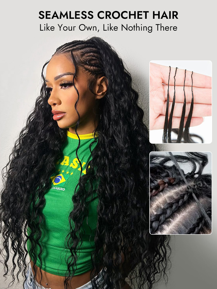 Loose Deep Crochet Hair With Miracle