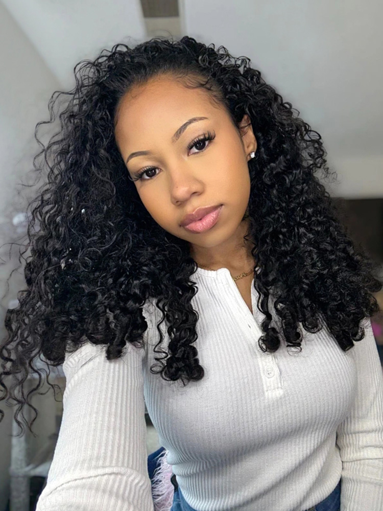Burmese Curly Bundles Human Hair Extensions