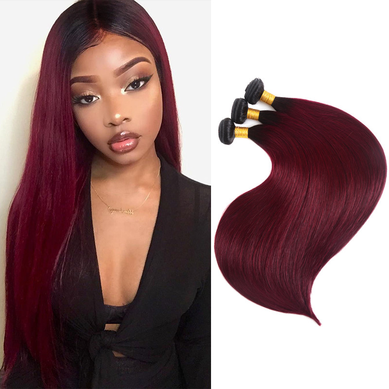 1B/99J Color Straight Hair