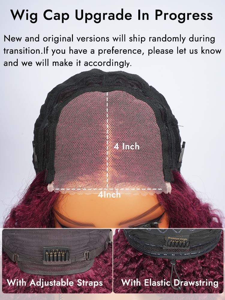Burgundy Natural Curly Hair 