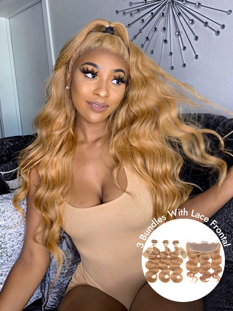 Honey Blonde Body Wave Bundles