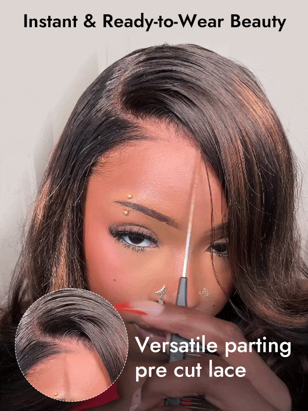 Highlight Brown 13x4 Pre Cut Lace Wig