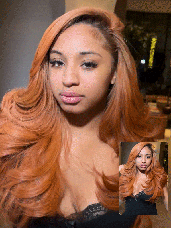 Layered Ginger Glueless Wig 