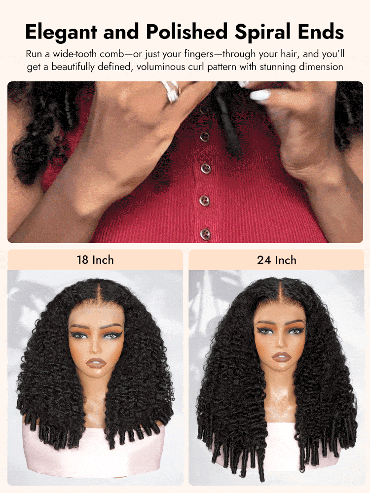 Burmese Curly Wig With Spiral Ends
