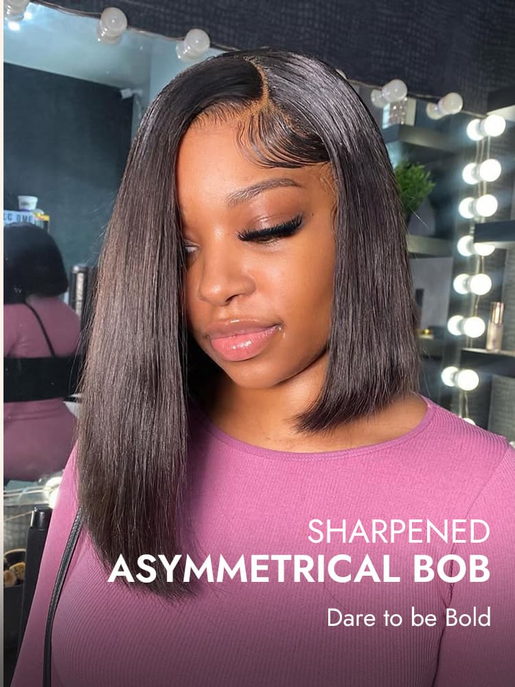 Asymmetrical Bob Wig