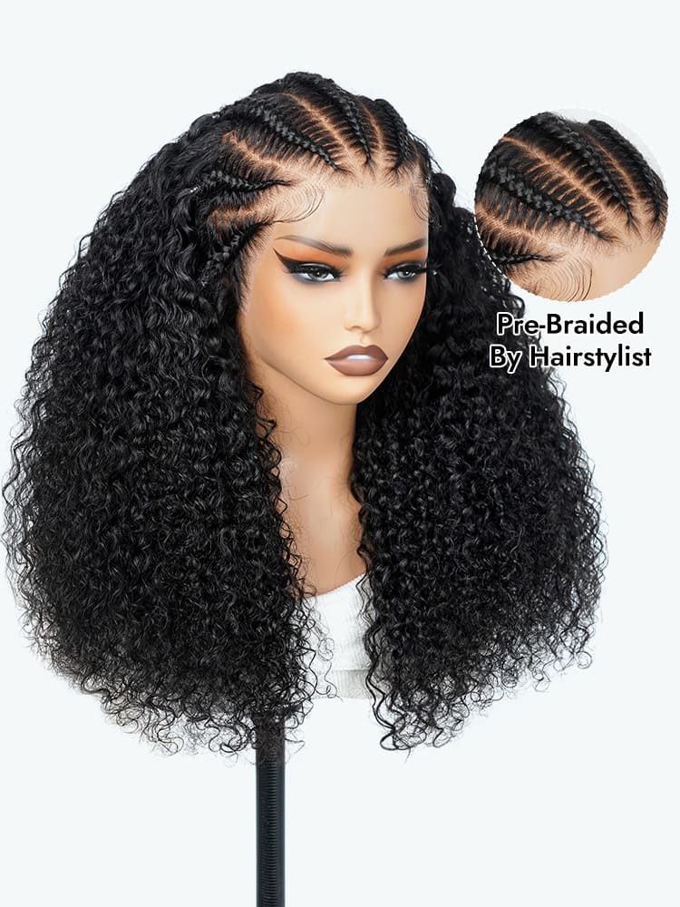 Braided Curly Wig