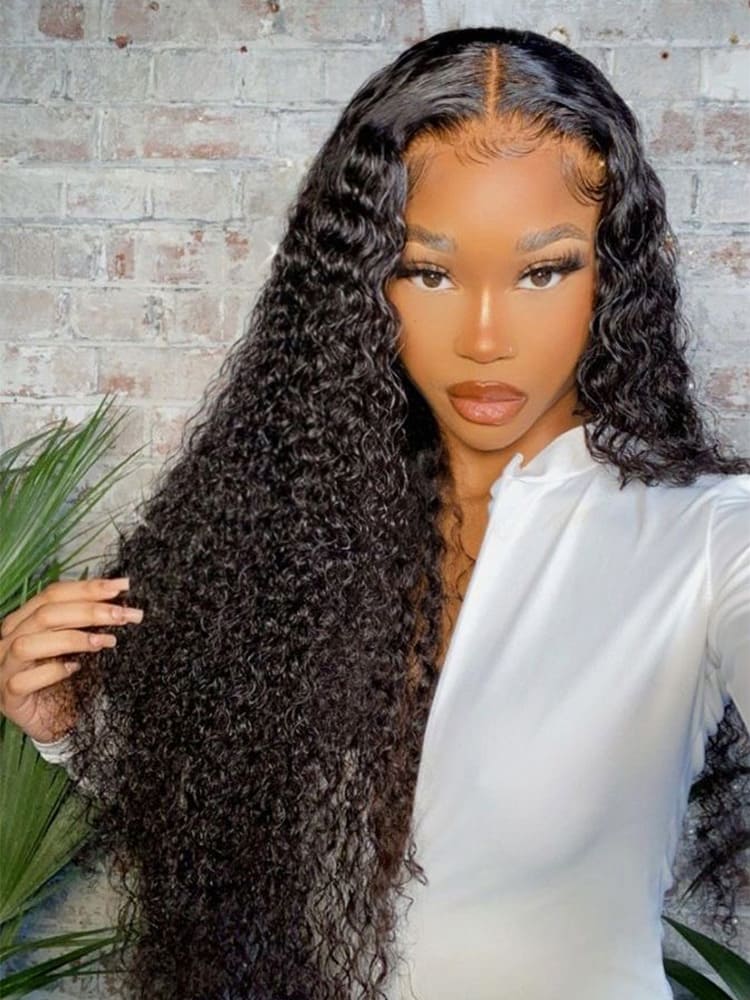 Bouncy Curly Transparent Lace Wigs