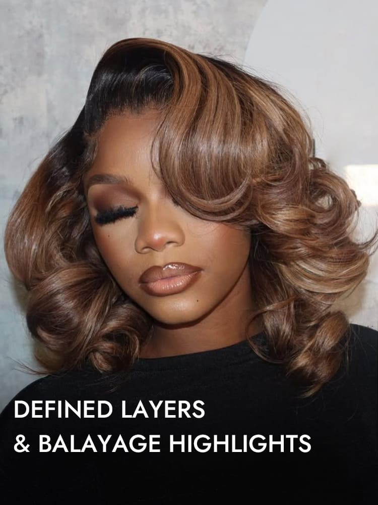 Balayage Highlight Lace Closure Wig