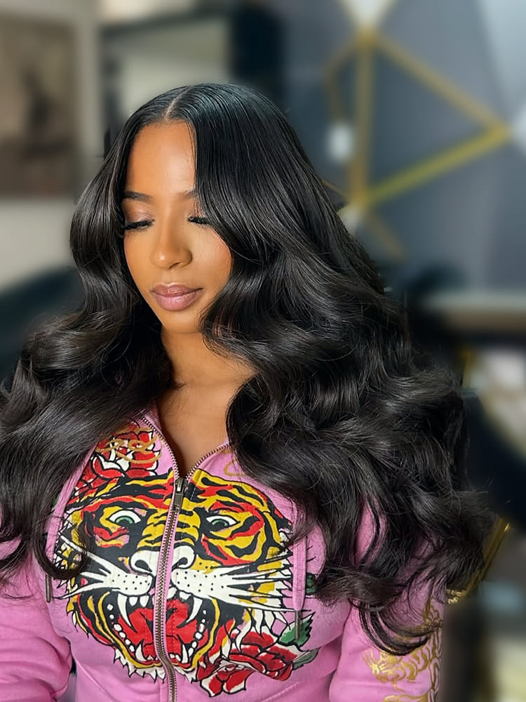 Bouncy Body Wave HD Lace Glueless Wig