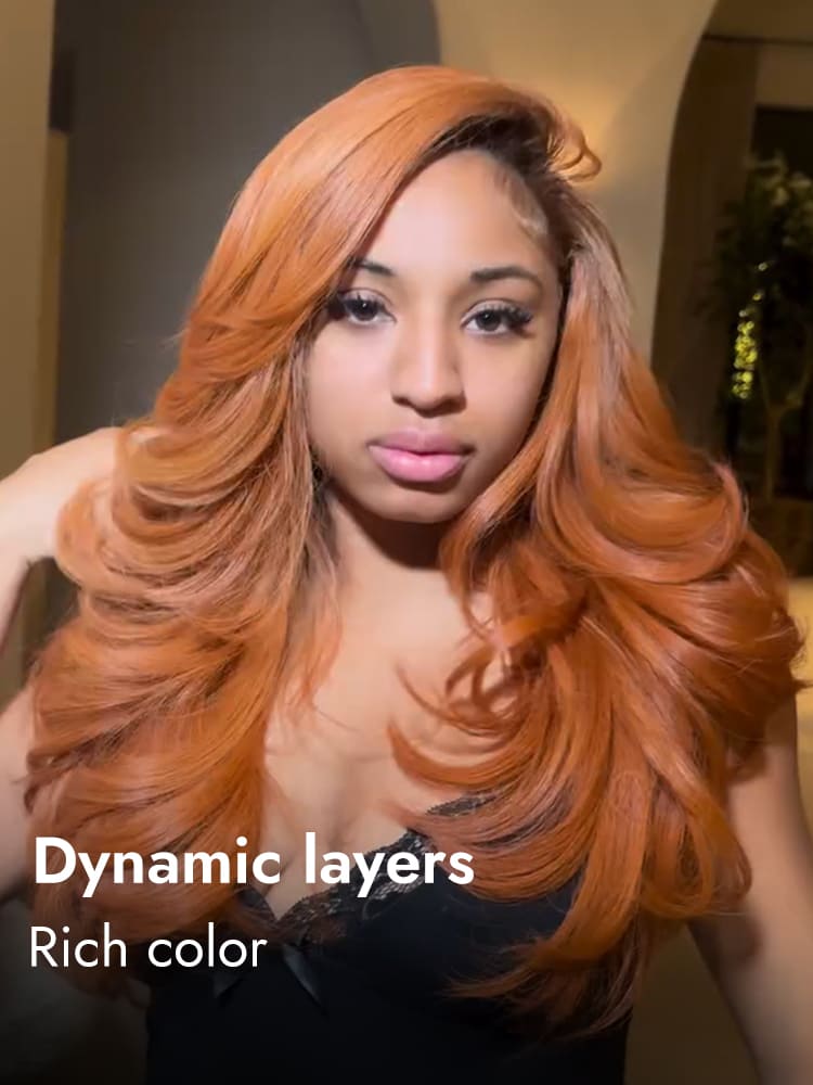 Layered Ginger Wig 