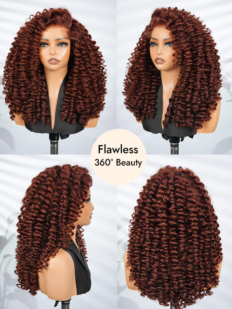 Side Part Wand Curls Hair Wigs