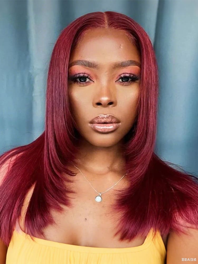 Layered Cut 99J Ready To Go Wigs