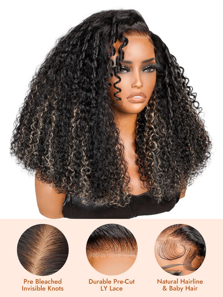 Honey Blonde Highlight Wig