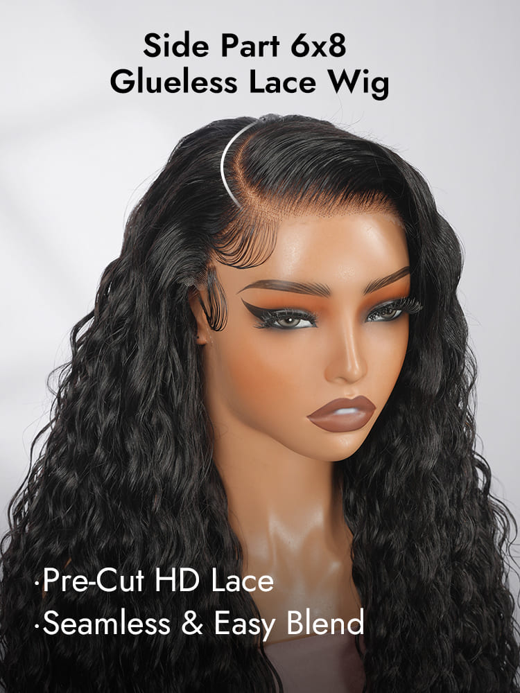 Loose Deep Wave 6x8 Glueless Lace Wig