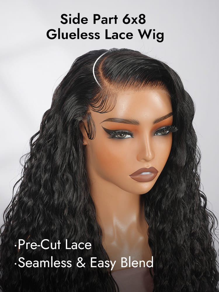 Loose Deep Wave 6x8 Glueless Lace Wig