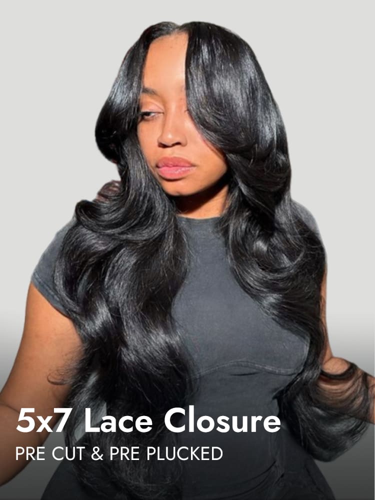 Light Yaki Straight 5x7 Lace Wig