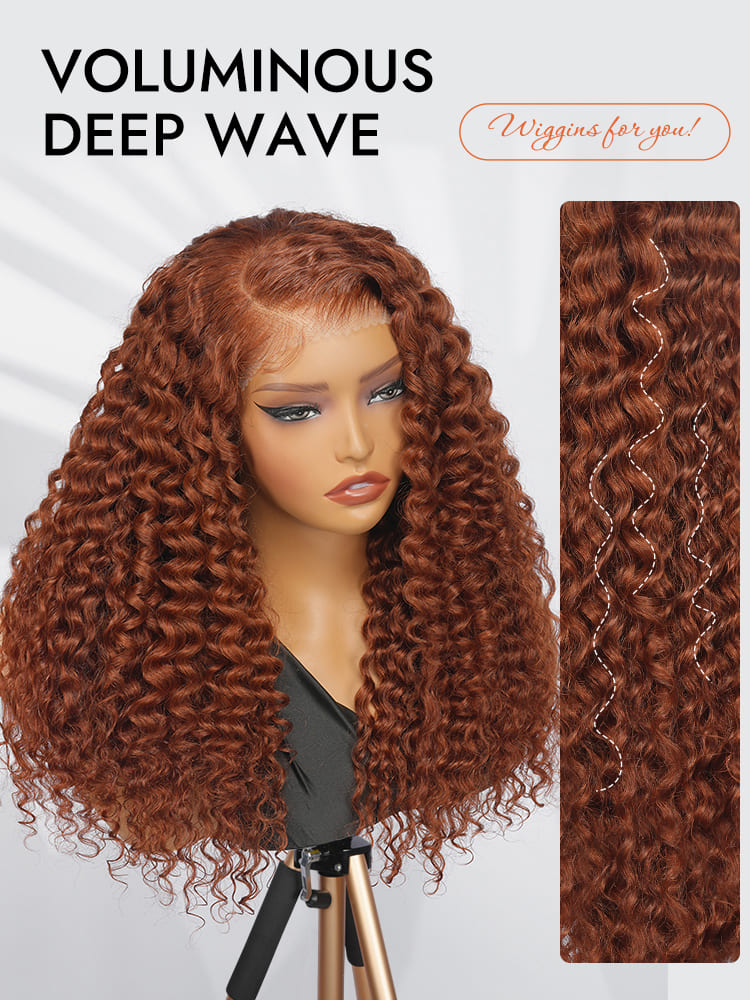 Copper Orange Human Hair Lace Wig