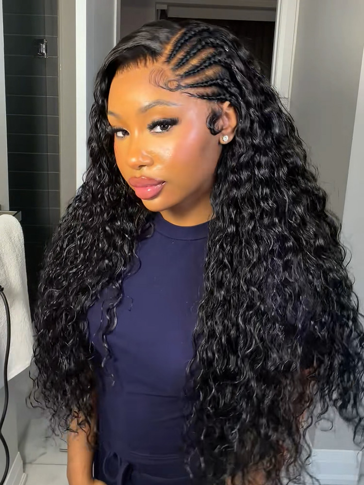 Pre-Braided Water Wave Human Hair 