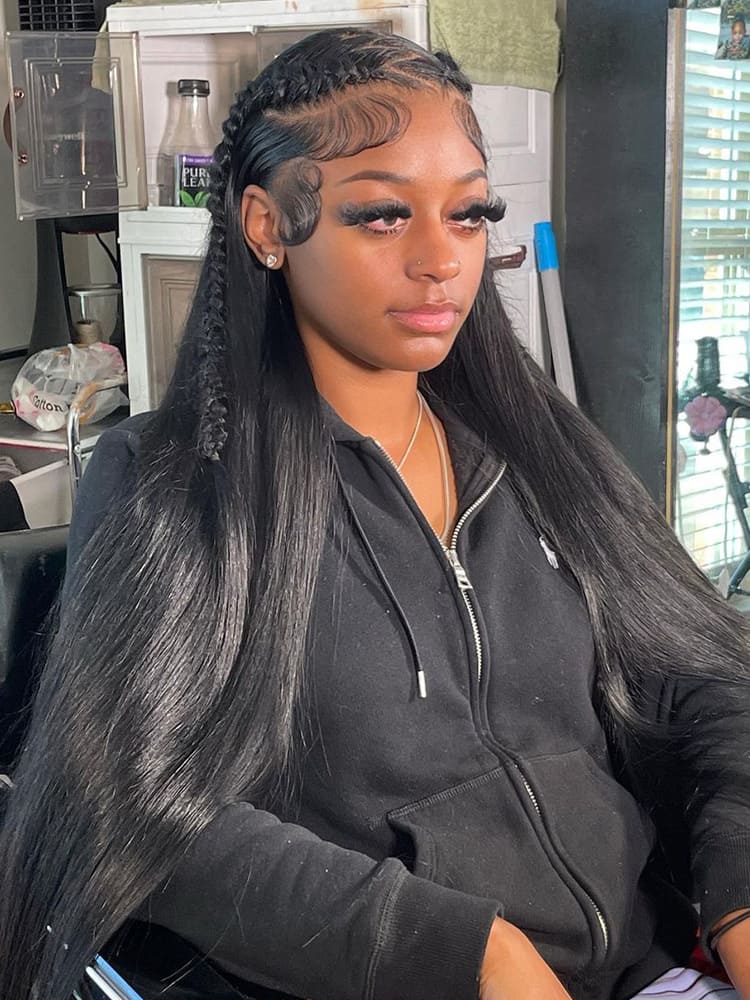 Glueless Braided Lace Wig