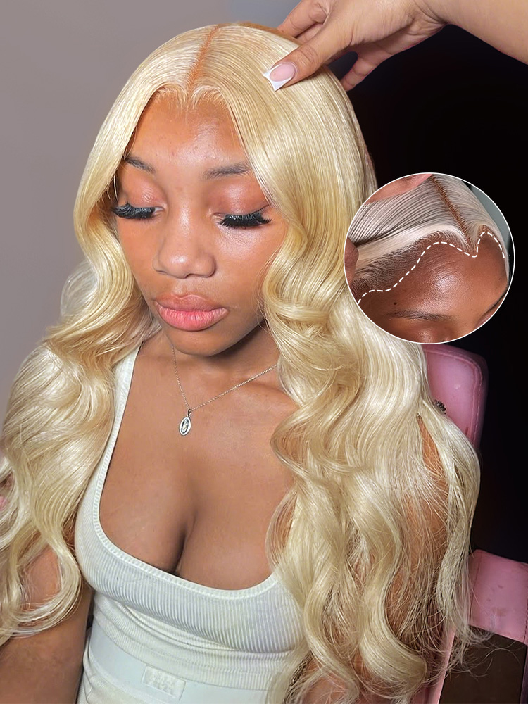 Blonde Body Wave Lace Wig with Lagos Hairline