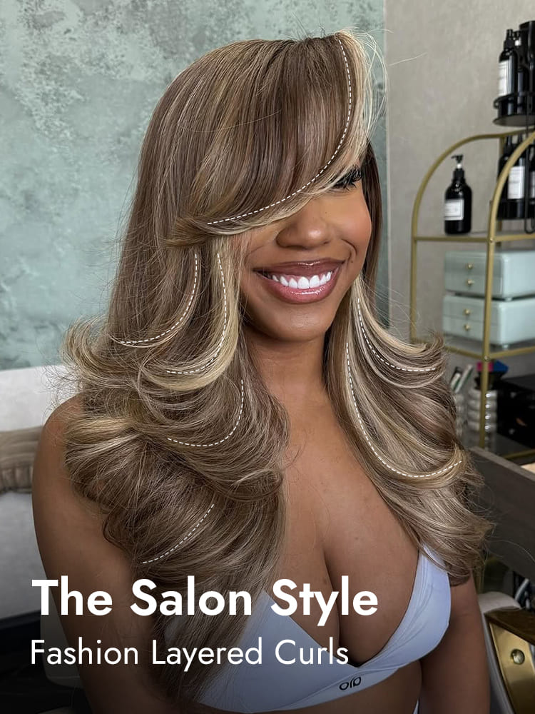 Salon Style Layered Cut Wig