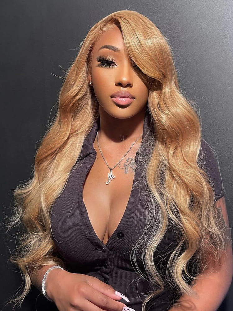 Honey Blonde Body Wave Wig