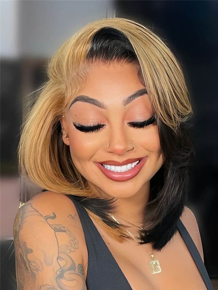 Skunk Stripe Highlight Wig