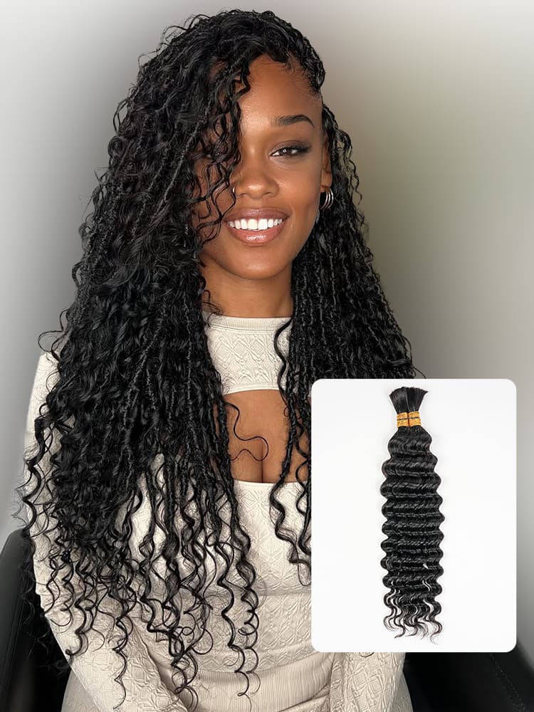 Wavy Braiding Hair Bulk