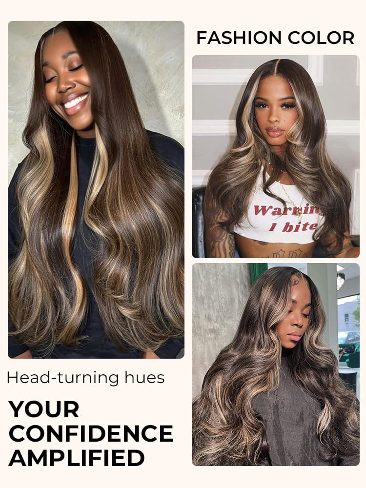 Trendy Highlight Blonde 13x6 Lace Frontal Wig