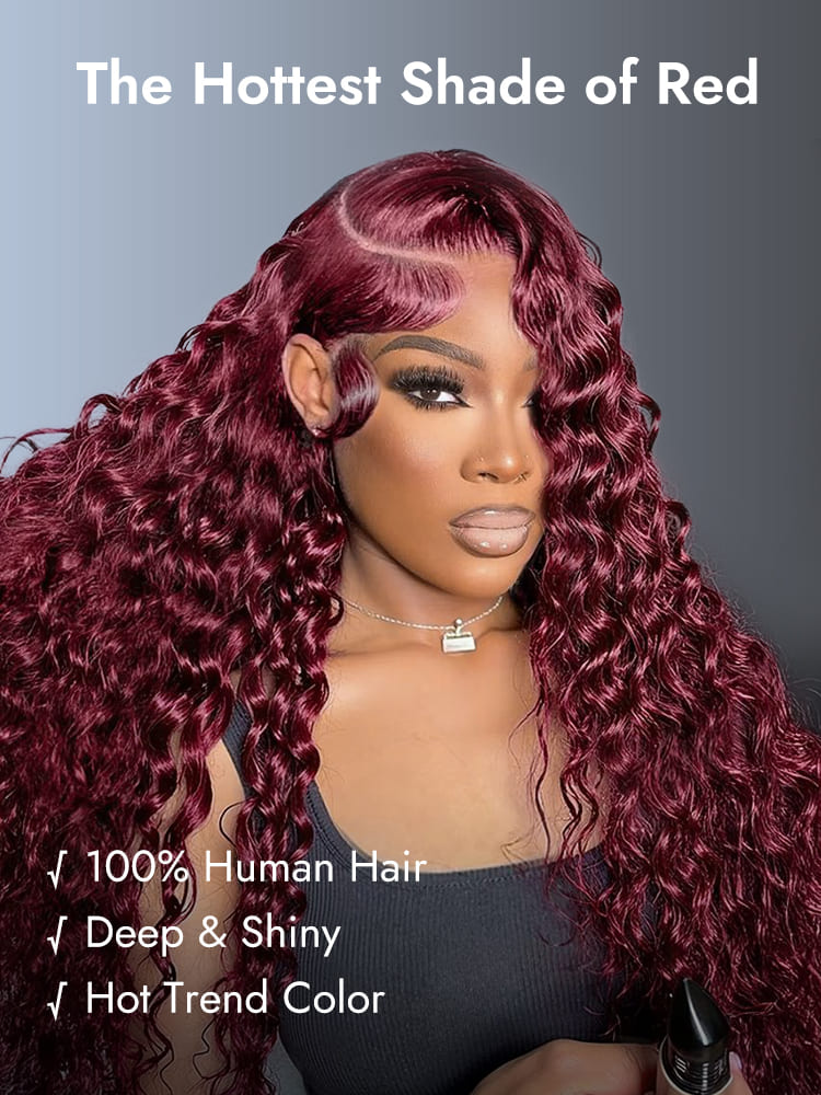 Cherry Cola Red Glueless Lace Wig