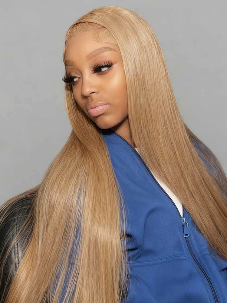 Rcih Caramel Blend Sleek Straight Wig