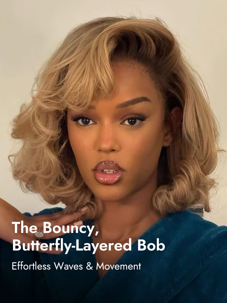 Ombre Blonde Bob Wig