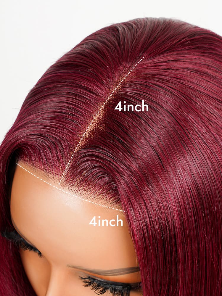 Straight 4x4 Layered Wigs 99J Color