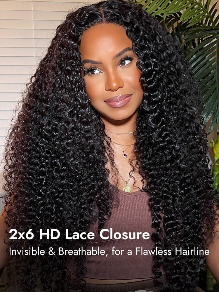Curly HD Lace Closure Wig
