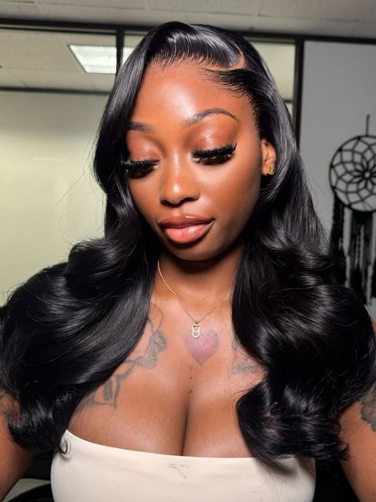 Lagos Hairline Body Wave Wigs Side Part
