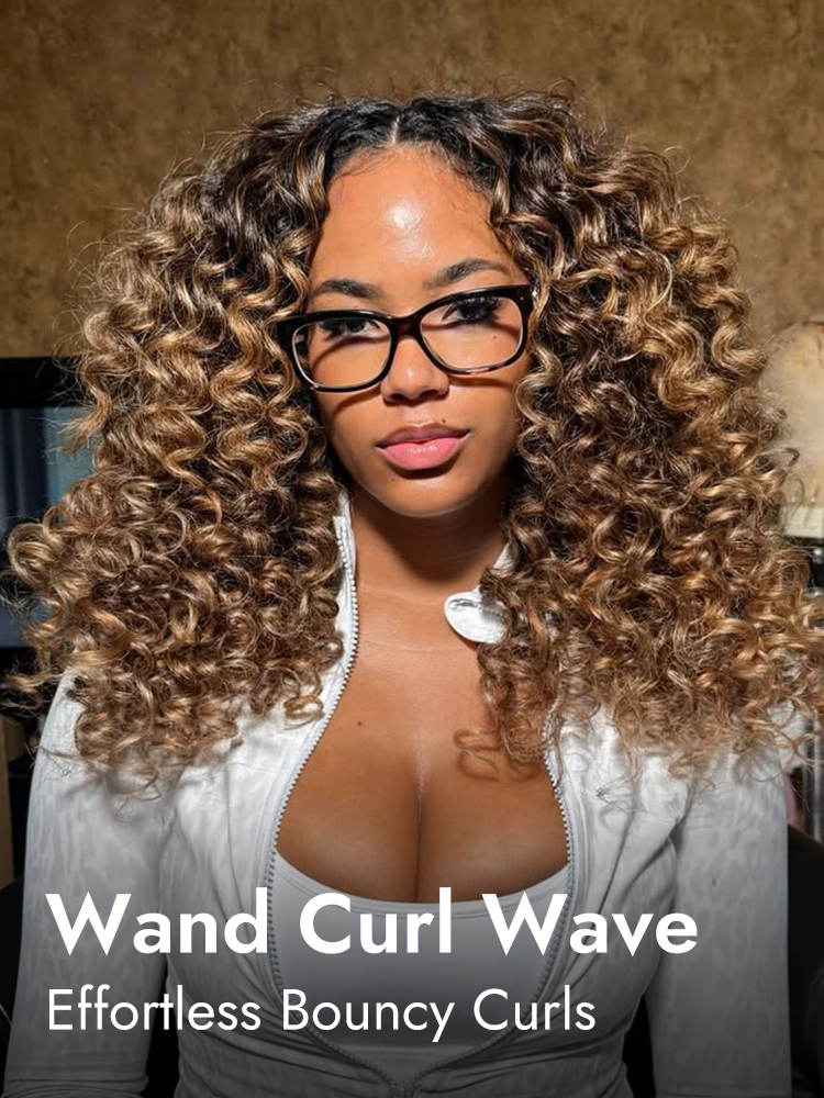 Ombre Wand Curl Wig