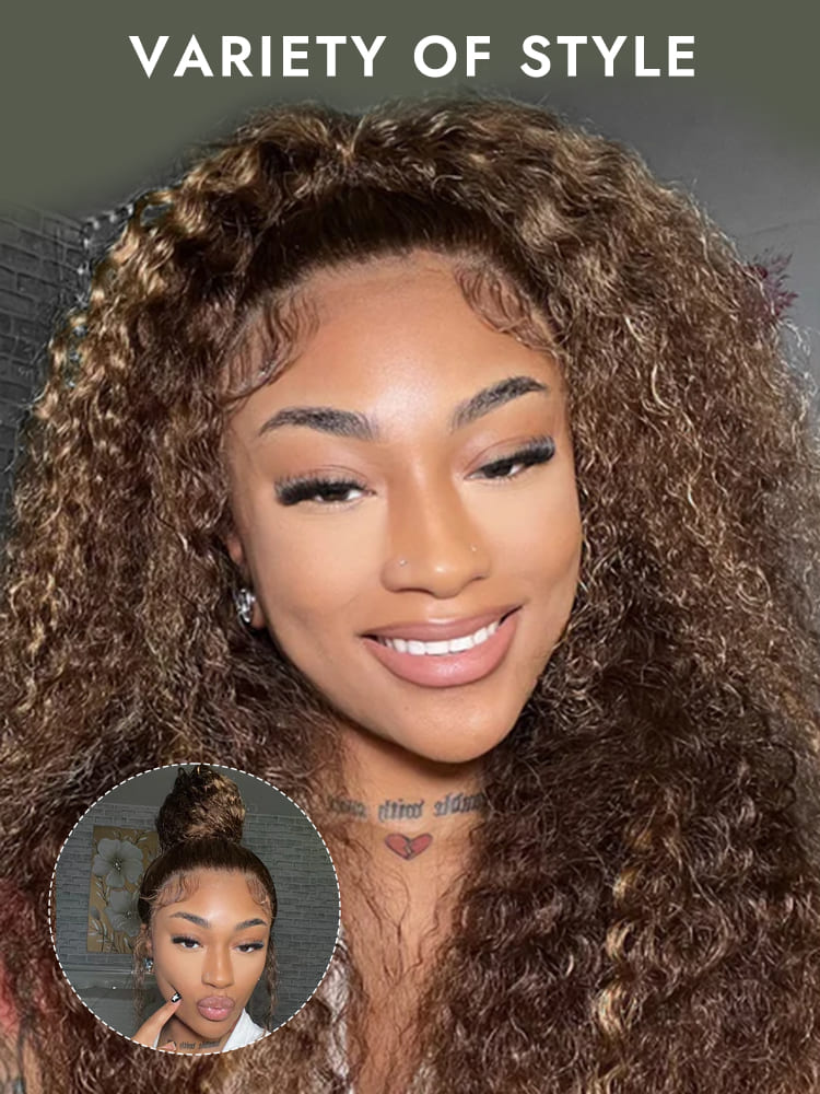 Highlight Honey Blonde Wig Pre Plucked Hairline