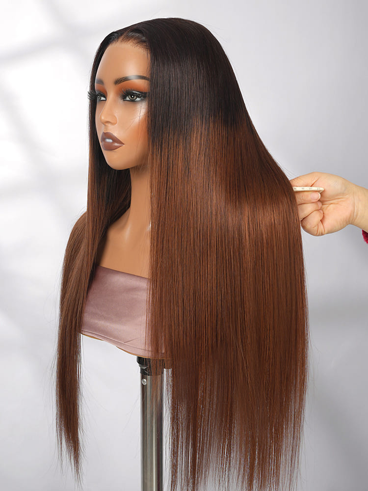 Ombre Brown Straight Hair Wigs
