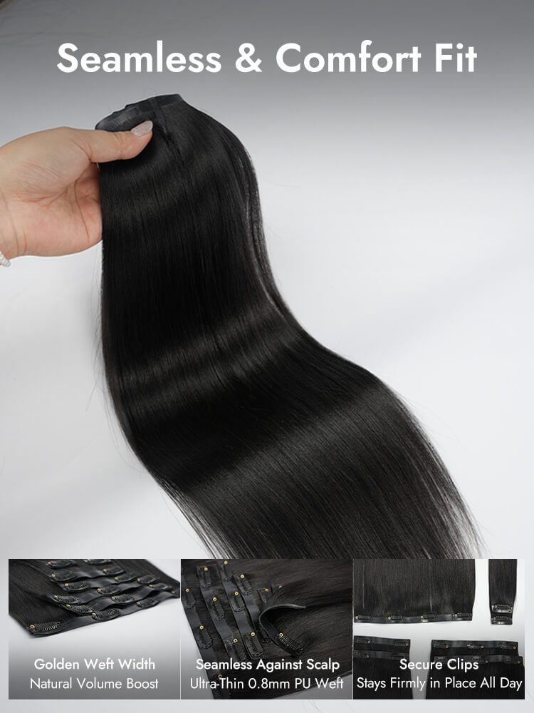 Clip In Virgin Human Hair Extension
