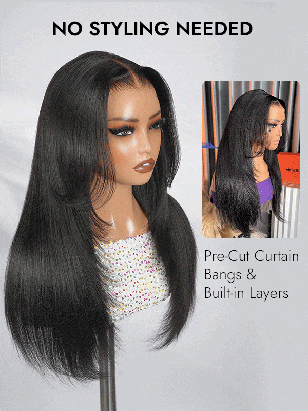Light Yaki Straight 5x5 Lace Wig