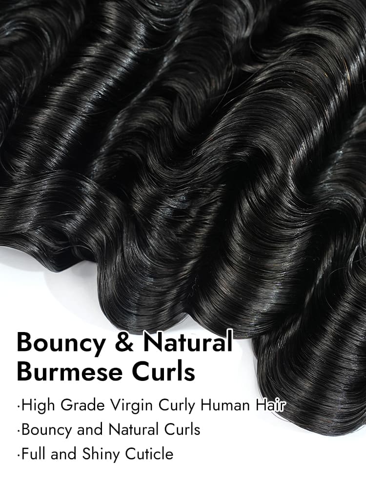 Bermese Curly Hair With Bouncy Curls