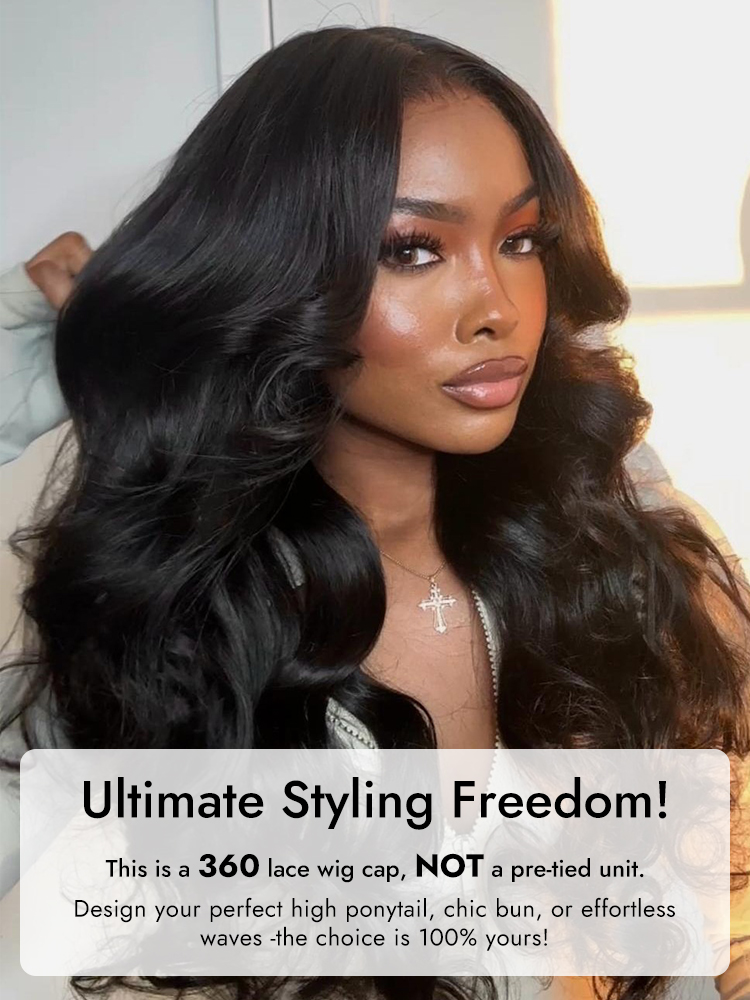 body wave 360 glueless wig