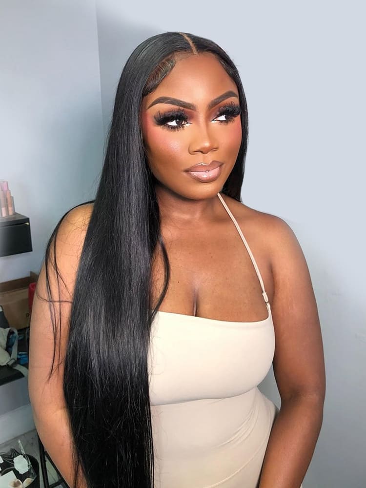 Sleek Straight Human Hair Wigs