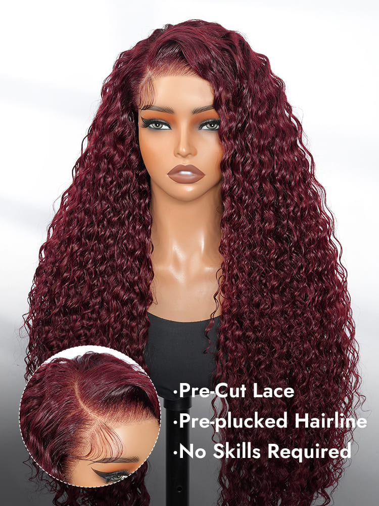 Cherry Cola Red Pre Cut Lace Wig
