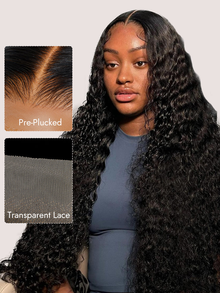Deep Wave Wig With Pre Plucked Hairline