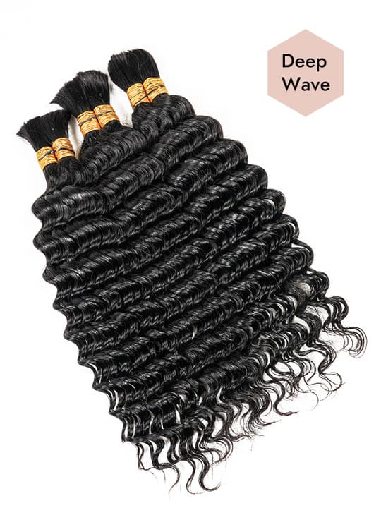 Deep Wave Braiding Hair Bulk