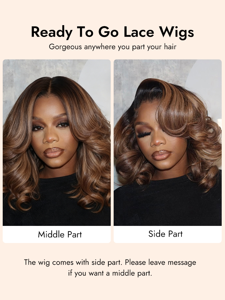 Balayage Highlight Body Wave Wigs